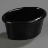 Carlisle S31003 - Oval Melamine Ramekin 2 Oz., 2-3/4" x 2", Black - Pkg Qty 48