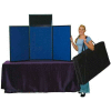 Folding Panel Display, (3) 3' x 2' Panels & (1) 8" x 21" Header, BL/BK