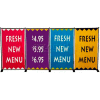 Link Unit Butterfly Adjustable Banner Stand, 3'W Adjustable 4' To 9' H