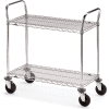 Metro® Wire Cart w / 2 étagères, 800 lb. Capacité, 36"L x 18 » L x 39-1/2"H
