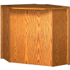 39" Radius Corner Connector - 51-3/8"W x 36-3/8"D x 39-1/4"H Oak
