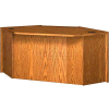 29" Corner Unit - 69-1/4"W x 49"D x 29-5/8"H Oak