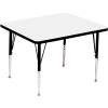 Tables d’activité, 36" L x 36" W, hauteur Standard, Square - Blanc
