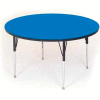 Tables d’activité, 60" L x 60" W, hauteur Standard, ronde - Granite gris