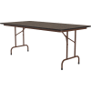 Correll Folding Table - Melamine - 36" x 96" - Walnut