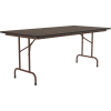 Correll Laminate Folding Table, 36" X 96", Walnut
