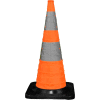 Cortina 30" Pack N Pop trafic pliable cône, 4 voyants, Orange, noir à Base de caoutchouc, 501-03-04