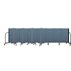Screenflex Portable Room Divider 11 Panel, 4'H x 20'5"W, Fabric Color: Blue