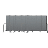 Screenflex Portable Room Divider 11 Panel, 6'H x 20'5"W, Fabric Color: Gray
