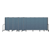 Screenflex Portable Room Divider 13 Panel, 6'H x 24'1"W, Fabric Color: Blue