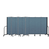Screenflex Portable Room Divider 9 Panel, 6'H x 16'9"L, Fabric Color: Blue
