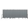 Screenflex Portable Room Divider 13 Panel, 6'8"H x 24'1"L, Fabric Color: Gray