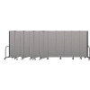 Screenflex Portable Room Divider 13 Panel, 6'8"H x 24'1"W, Couleur vinyle: Gris