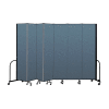 Screenflex Portable Room Divider 7 Panel, 8'H x 13'1"L, Fabric Color: Blue