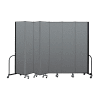 Screenflex Portable Room Divider 7 Panel, 8'H x 13'1"L, Fabric Color: Gray