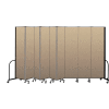 Screenflex Portable Room Divider 9 Panel, 8'H x 16'9"W, Couleur vinyle: Farine d’avoine