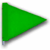 Heavy Duty drapeau, 12 "x 9 » vert
