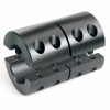 Two-Piece Clamping Couplings Recessed Screw, 1", Black Oxide Steel