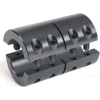 Two-Piece Industry Standard Clamping Couplings, 1-1/8", Black Oxide Steel