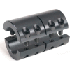 Metric Two-Piece Industry Standard Clamping Couplings, 20mm, Black Oxide Steel