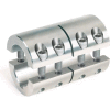Metric Two-Piece Standard Clamping Couplings w/Keyway, 35mm, Stainless Steel
