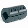 One-Piece Clamping Couplings Recessed Screw w/Keyway, 7/8", Black Oxide Steel