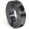 Two-Piece Clamping Collar Recessed Screw, 1-1/4", Black Oxide Steel