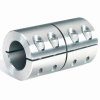 One-Piece Industry Standard Clamping Couplings, 1/2", Aluminum