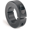 Metric One-Piece Clamping Collar, 12mm, Black Oxide Steel