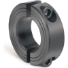 Metric Two-Piece Clamping Collar, 3mm, Black Oxide Steel