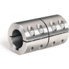 Metric One-Piece Standard Clamping Couplings w/Keyway, 10mm, Stainless Steel