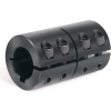 Metric One-Piece Standard Clamping Couplings w/Keyway, 35mm, Black Oxide Steel