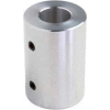Climax Metal, Set Screw Coupling, RC-025-A, RC Series, Aluminum, 1/4" Bore, 1/2"OD