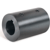 Set Screw Coupling w/Keyway, 7/8", Black Oxide Steel With Keyway, RC-087-KW