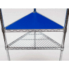 Chadko™ PVC Triangle Shelf Liner, 18"W x 18"D, Blue - Quantité d’emballage de 2