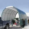 SolarGuard autoportante bâtiment 10' W x H 8' x 18' L sur roues blanc