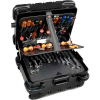 CH RMMST9CARTMH affaire de Ellis Chicago, valise outil, 20" L x 16-1/2" W x 12-1/4 « H, noir/rouge