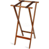 Tray Stand, Extra Tall, Wood, Bottom Strap only, Brown Straps, (Single Pack)