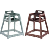 Koala Kare® Plastic High Chair, Gray, Assembled