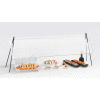 Cal-Mil 1458-72 Iron Large Rectangle Sneeze guard 72"W x 17-1/2"D x 19"H