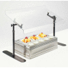 Cal-Mil 751-3 Portable Metal Frame Sneeze guard 30"W x 18"D x 20"H