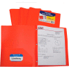 C-Line Products Two-Pocket Heavyweight Poly Portfolio Dossier avec Prongs, Orange, 25 Dossiers/Set