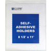 C-Line Products Self-Adhesive Shop Ticket Holder, 8 1/2 x 11, 50/BX