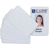 C-Line produits graphiques carte de PVC de qualité vidéo Grade, blanc, 100/PK - Qté par paquet : 5