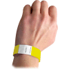 C-Line produits bracelets en DuPont Tyvek sécurité, jaune, 100/PK