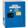 Eagle Armoire corrosive à l’acide de™ 4 gallons, fermeture automatique, 1 portes, 17 po L x 17 po P x 22 po H, bleu