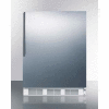 Summit Comptoir autoportant Réfrigérateur Congélateur avec poignée verticale, 5,1 pi³, Blanc