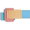 Cambro 3046518 - Camtray 30 x 46cm Metric, Robin Egg Blue - Pkg Qty 12