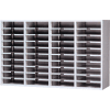 Mail Master Legal Size Sort Module, Sapelli Mahogany Laminate Top Black Finish