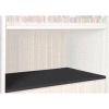 Rotary File Cabinet Components, Letter Depth Flat Shelf, Black